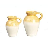 Melody Jane Dolls House Ceramic Two Tone Jug Set Kitchen Dining Room Ornament Accessory