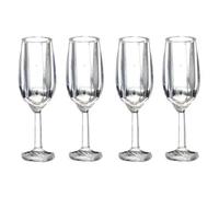 Melody Jane Dolls House Champagne Flutes Prosecco Glasses Dining Room Pub Bar Accessory 1:12