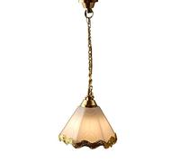 Melody Jane Dolls House Chatsworth Hanging Ceiling Light White & Gold 12V Electric Lighting