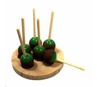 Melody Jane Dolls House Chocolate Covered Apples on Board Halloween Candy Sweet Treat 1:12