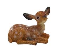 Melody Jane Dolls House Christmas Fawn Snowy Baby Deer Miniature Animal 1:12 Accessory