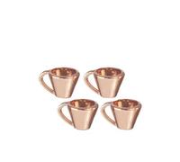 Melody Jane Dolls House Copper Cups Mug Set of 4 Miniature Kitchen Accessory 1:12 Scale