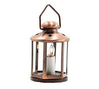 Melody Jane Dolls House Copper Lantern with Candle Light 12V Lamp Electric Lighting