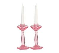 Melody Jane Dolls House Cranberry Candlesticks Chrysnbon Miniature Accessory