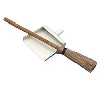 Melody Jane Dolls House Cream Dustpan & Brush Besom Broom Miniature Kitchen Accessory 1:12