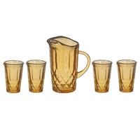 Melody Jane Dolls House Dark Amber Jug & Glasses Set Chrysnbon Miniature 1:12