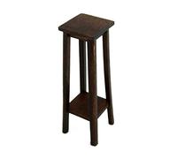 Melody Jane Dolls House Dark Oak Fern Stand Plant Pedestal Large Miniature Furniture 1:12