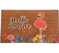 Melody Jane Dolls House Door Mat Hello Summer Flamingo Hall Porch Step Floor Accessory 1:12