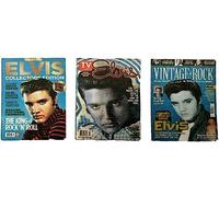 Melody Jane Dolls House Elvis Presley Vintage Rock Musical Magazine Cover Set 1:12 Accessory