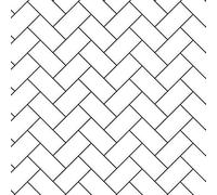 Melody Jane Dolls House Embossed White Herringbone Tiles Dark Grout Gloss Card Flooring 1:12