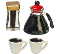Melody Jane Dolls House Espresso Coffee Set Miniature Kitchen Dining Cafe Accessory 1:12