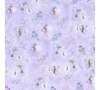 Melody Jane Dolls House Fairy Folk Lilac Miniature Print Bedroom Wallpaper1:12 Scale