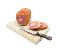 Melody Jane Dolls House Food Pork & Egg Pie Sliced on Board Kitchen Dining Room Accessory