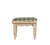 Melody Jane Dolls House Footstool Stool Unfinished Bare Wood Miniature Furniture