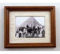 Melody Jane Dolls House Foreign Travels Picture Painting in Walnut Frame Miniature Accessory