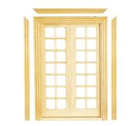Melody Jane Dolls House French Double Door Internal Unfinished Builders Merchants DIY 1:12