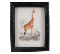 Melody Jane Dolls House Giraffe Picture Wall Art Black Frame Nursery Home Decor Accessory