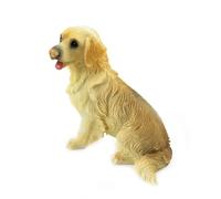 Melody Jane Dolls House Golden Retriever Sitting Pet Dog Miniature 1:12 Scale Accessory