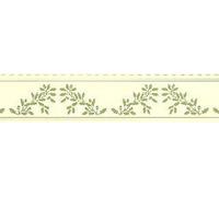 Melody Jane Dolls House Green on Cream Acorns Wallpaper Border William Morris