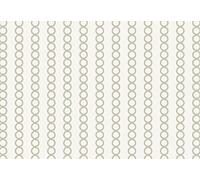 Melody Jane Dolls House Green Retro Circle Seamless Pattern Miniature Print Wallpaper 1:12