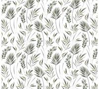 Melody Jane Dolls House Green Tropical Leaf Pattern Miniature Print Wallpaper1:12 Scale