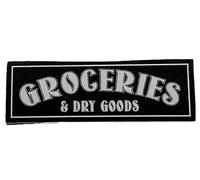 Melody Jane Dolls House Groceries & Dry Goods Sign Shop Store Pantry Door 1:12 Printed Card