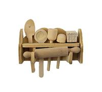 Melody Jane Dolls House Large Utensil Holding Shelf Miniature Kitchen Accessory 7 Pieces