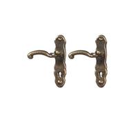 Melody Jane Dolls House Lever Door Handles Antique Brass Miniature Door Knobs