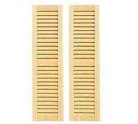 Melody Jane Dolls House Louvered Shutters Wooden 1:24 Half Inch Scale Window Accessory