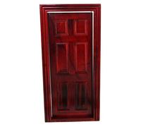 Melody Jane Dolls House Mahogany 6 Panel Interior Door Builders DIY1:12 Scale Miniature