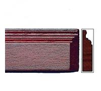 Melody Jane Dolls House Mahogany Coloured Skirting Board Baseboard Pack of 6 45cm 17.5" Long