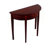 Melody Jane Dolls House Mahogany Half Moon Demi Table Miniature 1/12 Scale Hall Furniture