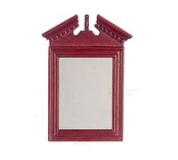 Melody Jane Dolls House Mahogany Wooden Framed Wall Mirror 1:12 Scale Miniature Accessory
