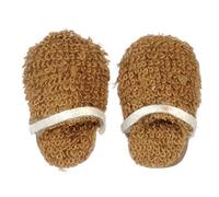 Melody Jane Dolls House Mens Brown Slippers Miniature Bedroom Bathroom Accessory