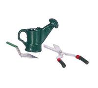 Melody Jane Dolls House Miniature 1:12 Garden Tool Accessory Set Shears Trowel Watering Can
