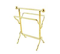Melody Jane Dolls House Miniature 1:12 Scale Bathroom Accessory Brass Towel Rail Rack Stand
