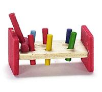 Melody Jane Dolls House Miniature 1:12 Scale Nursery Toy Shop Accessory Pounding Bench