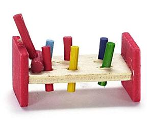 Melody Jane Dolls House Miniature 1:12 Scale Nursery Toy Shop Accessory Pounding Bench