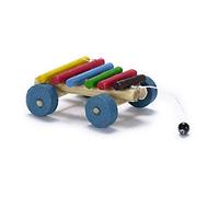Melody Jane Dolls House Miniature 1:12 Scale Nursery Toy Shop Accessory Pull Along Xylophone