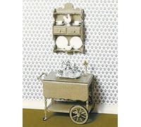 Melody Jane Dolls house Miniature Chrysnbon Tea Cart Kit Model Kit F-160