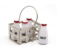 Melody Jane Dolls House Miniature Door Step Kitchen Country Store Accessory Crate of Milk