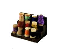 Melody Jane Dolls House Miniature Haberdashery Sewing Accessory Box of Cotton Reels Threads