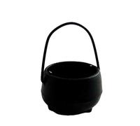 Melody Jane Dolls House Miniature Kitchen Accessory 1:12 Scale Saucepen Black Cauldron Pot