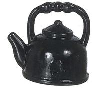 Melody Jane Dolls House Miniature Kitchen Accessory Black Kettle 5115