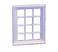 Melody Jane Dolls House Miniature White Plastic Victorian Window Frame 12 Pane 1:24 Scale