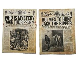 Melody Jane Dolls House Newspaper Covers Jack the Ripper Murder Headlines 1:12 Accessory