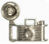 Melody Jane Dolls House Old Fashioned Camera with Flash Silver Miniature Accessory 1:12