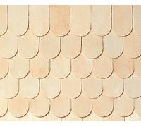 Melody Jane Dolls House Pack of 400 Fish Scale Shingles 1:24 Half Inch Wooden Roofing Tiles