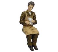 Melody Jane Dolls House People Victorian Servant Polishing Silver Resin Figure