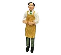 Melody Jane Dolls House People Working Man in Apron Miniature Resin 1:12 Figure